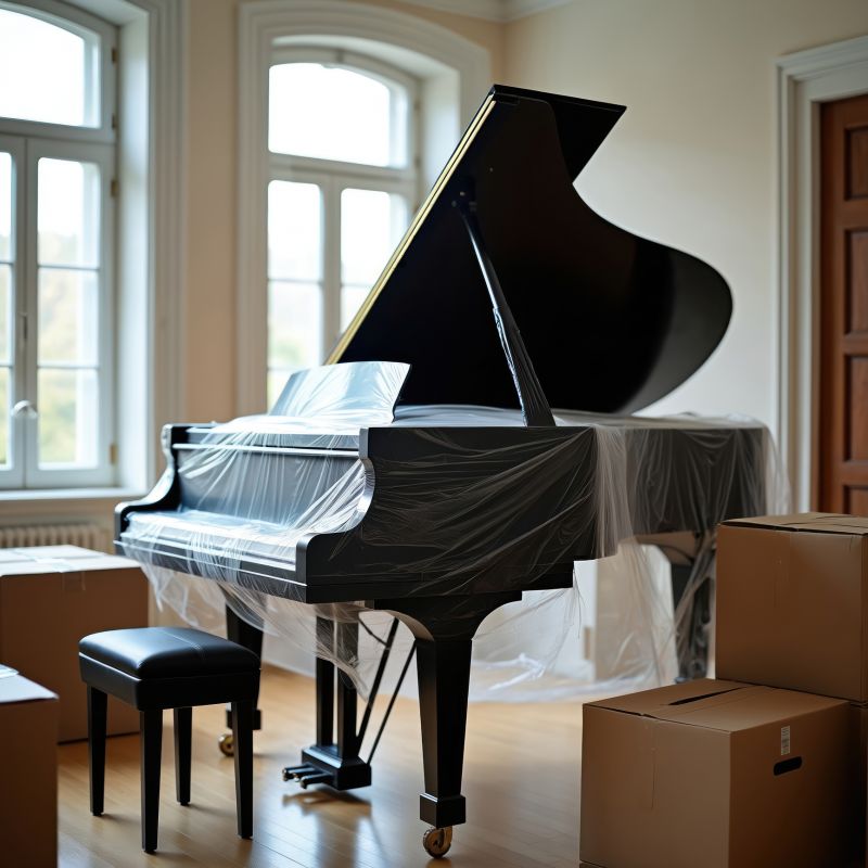 Local Piano Moving pros at work